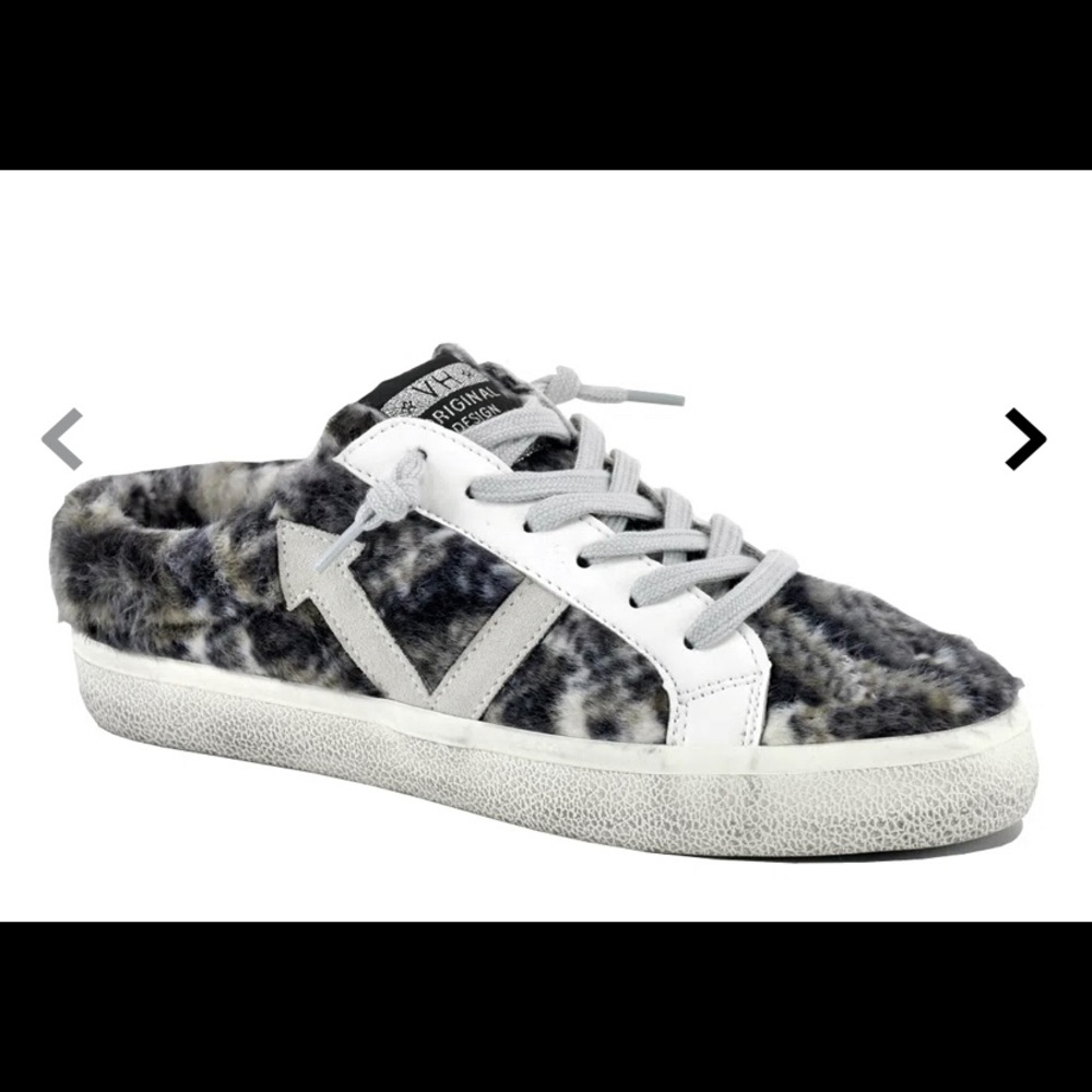 Vintage Havana Snuggle Fur Mule Sneaker Snakeskin